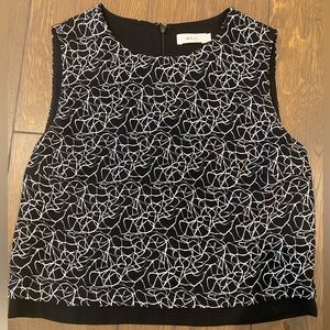 A.L.C black and white tank